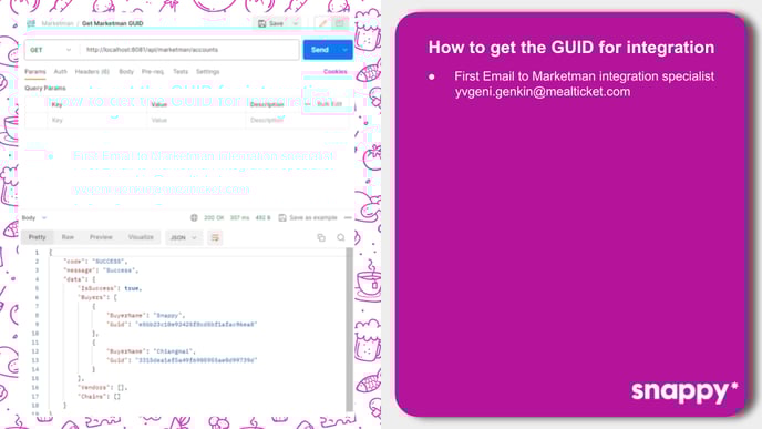 Marketman Integration